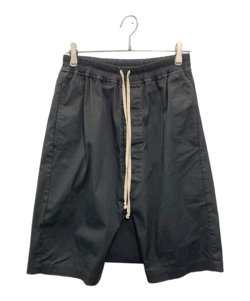 RICK OWENS（リックオウエンス）RICK OWENS (リックオウエンス) ポッズドローストリングショートパンツ ブラック サイズ:SIZE 46の古着・服飾アイテム