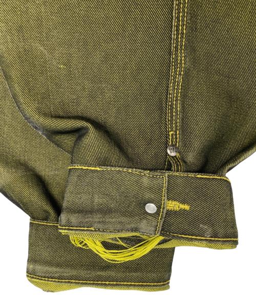 WEBS JEANS（ウェブズ ジーンズ）WEBS JEANS (ウェブズ ジーンズ) トラッカージャケット グリーン サイズ:XLの古着・服飾アイテム