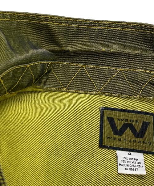 WEBS JEANS（ウェブズ ジーンズ）WEBS JEANS (ウェブズ ジーンズ) トラッカージャケット グリーン サイズ:XLの古着・服飾アイテム