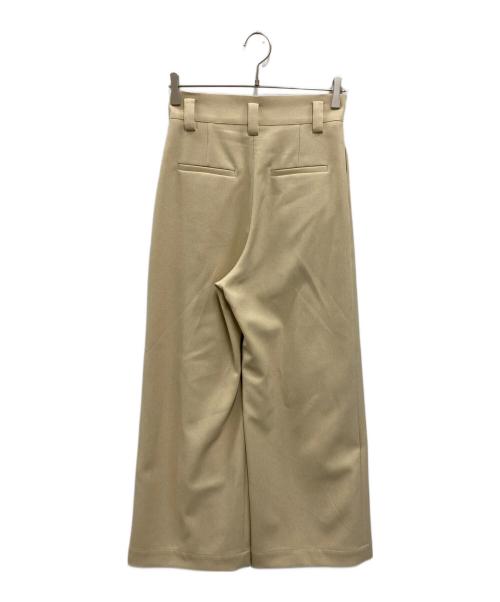 cygne（シーニュ）cygne (シーニュ) ハイウエストタックワイドパンツ ベージュの古着・服飾アイテム