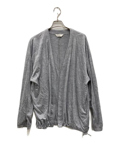 STILL BY HAND（スティルバイハンド）STILL BY HAND (スティルバイハンド) ボタンレスカーディガン グレー サイズ:48の古着・服飾アイテム