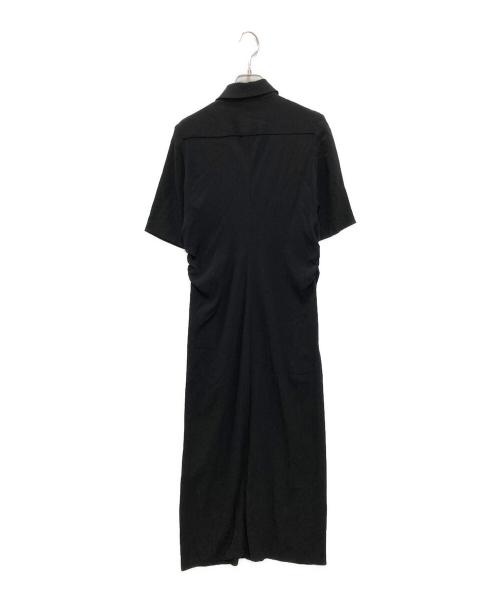 UNITED ARROWS（ユナイテッドアローズ）UNITED ARROWS (ユナイテッドアローズ) ギャザーロングワンピース ブラック サイズ:36の古着・服飾アイテム
