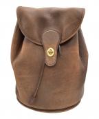 COACHコーチ）の古着「ターンロックレザーバックパック」｜ブラウン