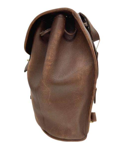 COACH（コーチ）COACH (コーチ) ターンロックレザーバックパック ブラウンの古着・服飾アイテム