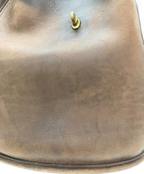 COACH（コーチ）COACH (コーチ) ターンロックレザーバックパック ブラウンの古着・服飾アイテム