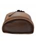 中古・古着 COACH (コーチ) ターンロックレザーバックパック ブラウン：10000円