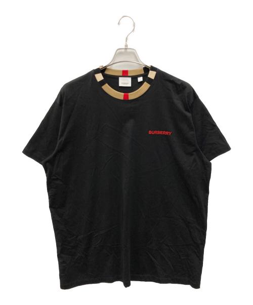 BURBERRY LONDON（バーバリーロンドン）BURBERRY LONDON (バーバリーロンドン) ショートスリーブロゴTシャツ ブラック サイズ:Lの古着・服飾アイテム