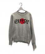 EVISUエヴィス）の古着「クルーネックスウェット」｜グレー