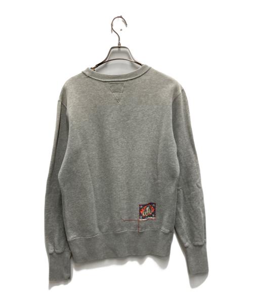 EVISU（エヴィス）EVISU (エヴィス) クルーネックスウェット グレー サイズ:36の古着・服飾アイテム