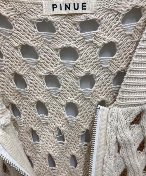 pinue（ピヌエ）pinue (ピヌエ) アップルパイカーディガン ホワイト サイズ:FREEの古着・服飾アイテム