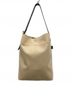 bradyブレディ）の古着「LEVEN Bigワンショルダーバッグ」｜ベージュ