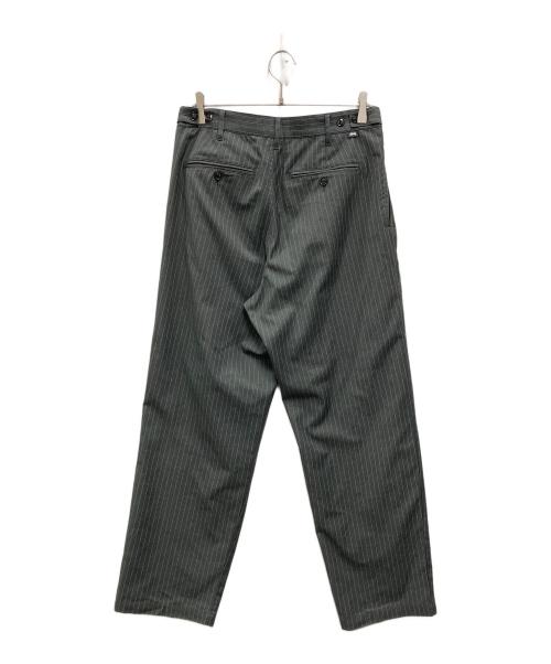 stussy（ステューシー）stussy (ステューシー) striped volume pleated trouser グレー サイズ:SIZE 30の古着・服飾アイテム