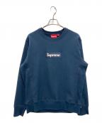 SUPREMEシュプリーム）の古着「Box Logo Crewneck」｜ネイビー