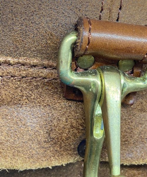 vasco（ヴァスコ）VASCO (ヴァスコ) Lightning Leather Leather Lover Helmet Bag ブラウンの古着・服飾アイテム