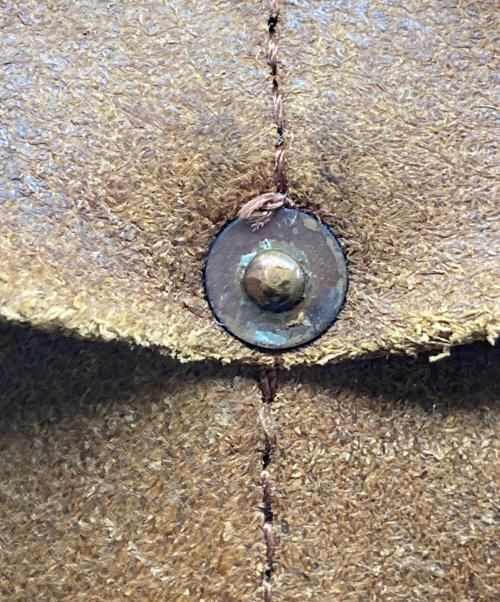 vasco（ヴァスコ）VASCO (ヴァスコ) Lightning Leather Leather Lover Helmet Bag ブラウンの古着・服飾アイテム