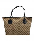 GUCCIグッチ）の古着「GG キャンバストートバッグ」｜ベージュ