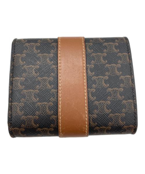 CELINE（セリーヌ）CELINE (セリーヌ) Small Trifold Wallet ブラウンの古着・服飾アイテム