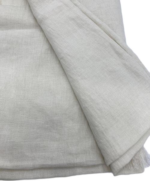 ASAUCE MELER（アソースメレ）ASAUCE MELER (アソースメレ) リネンストール アイボリー 未使用品の古着・服飾アイテム