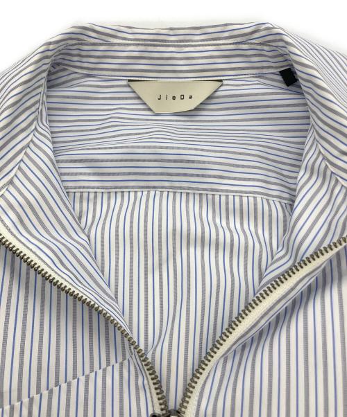 jieda（ジエダ）Jieda (ジエダ) RIPSTOP HOLE ZIP SHIRT JACKET ブルー×ホワイト サイズ:2の古着・服飾アイテム