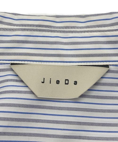 jieda（ジエダ）Jieda (ジエダ) RIPSTOP HOLE ZIP SHIRT JACKET ブルー×ホワイト サイズ:2の古着・服飾アイテム