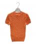 POLO RALPH LAUREN (ポロ・ラルフローレン) 半袖ケーブルニット オレンジ サイズ:XS 未使用品：10000円