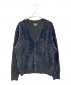 stussyステューシー）の古着「SHAGGY CARDIGAN」｜ブラック