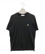STONE ISLANDストーンアイランド）の古着「TONAL LOGO PATCH T-SHIRT」｜ブラック