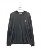 STONE ISLANDストーンアイランド）の古着「ロゴパッチカットソー」｜ブラック