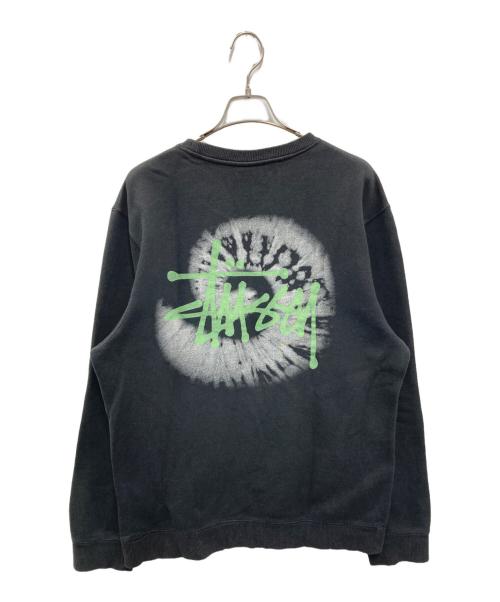 stussy（ステューシー）stussy (ステューシー) アンモナイトバックプリントスウェット ブラック サイズ:Lの古着・服飾アイテム