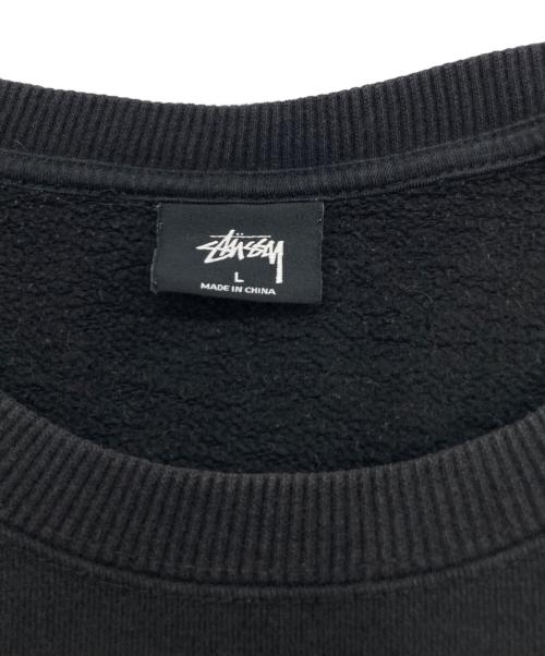 stussy（ステューシー）stussy (ステューシー) アンモナイトバックプリントスウェット ブラック サイズ:Lの古着・服飾アイテム
