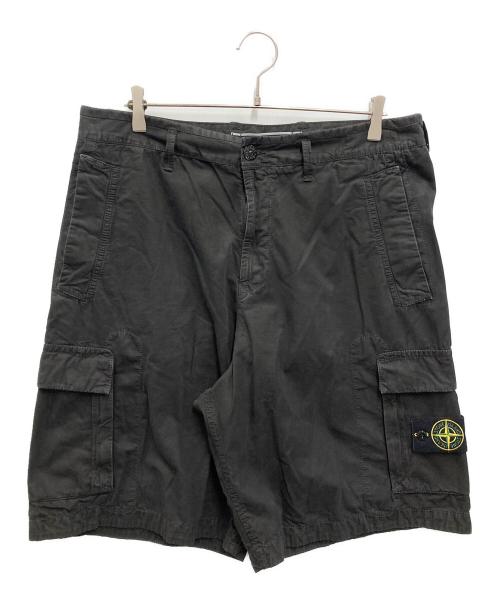 STONE ISLAND（ストーンアイランド）STONE ISLAND (ストーンアイランド) カーゴショーツ ブラック サイズ:86cm (W34)の古着・服飾アイテム