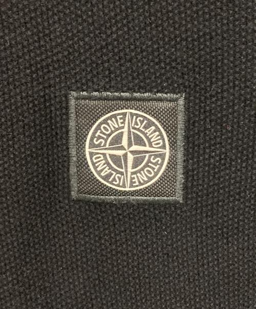 STONE ISLAND（ストーンアイランド）STONE ISLAND (ストーンアイランド) KNIT POLO SHIRT SHORT SLEEVE ブラック サイズ:XLの古着・服飾アイテム