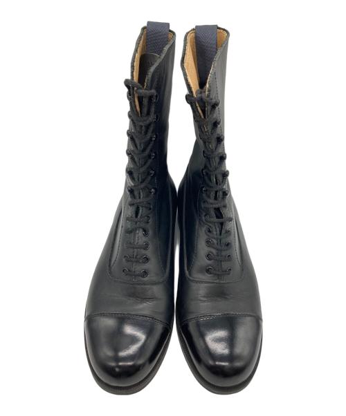 YOHJI YAMAMOTO（ヨウジヤマモト）YOHJI YAMAMOTO (ヨウジヤマモト) レースアップブーツ ブラック サイズ:Mの古着・服飾アイテム