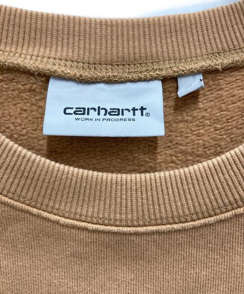 CarHartt（カーハート）CarHartt (カーハート) 胸ポケットスウェット ブラウン サイズ:Mの古着・服飾アイテム