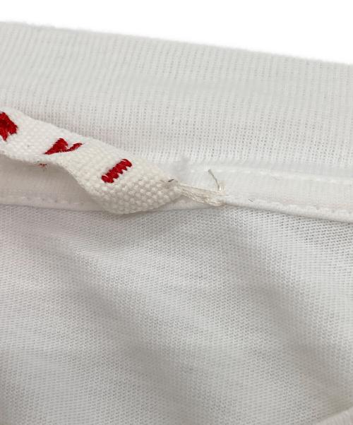 MARNI（マルニ）MARNI (マルニ) ネックロゴTシャツ ホワイト サイズ:44の古着・服飾アイテム