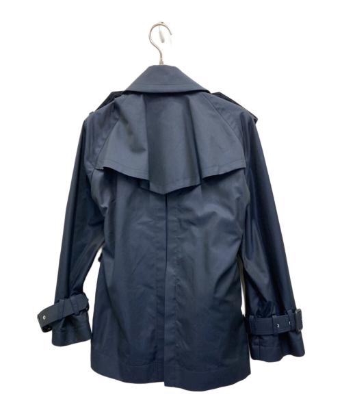 sacai（サカイ）sacai (サカイ) ドッキングショートトレンチコート ネイビー サイズ:1の古着・服飾アイテム