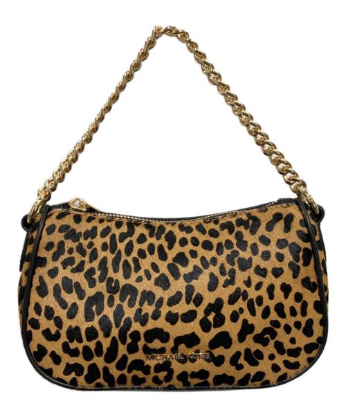 MICHAEL KORS（マイケル・コース）MICHAEL KORS (マイケル・コース) ヒョウ柄スモールクロスボディ ブラウン×ブラックの古着・服飾アイテム