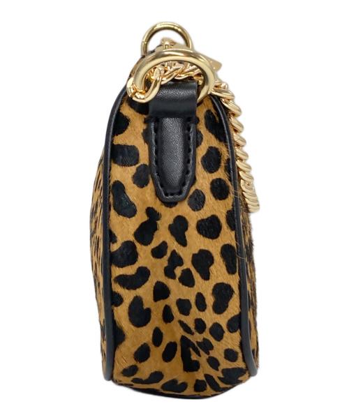 MICHAEL KORS（マイケル・コース）MICHAEL KORS (マイケル・コース) ヒョウ柄スモールクロスボディ ブラウン×ブラックの古着・服飾アイテム