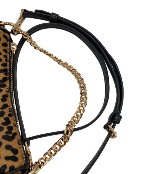 MICHAEL KORS（マイケル・コース）MICHAEL KORS (マイケル・コース) ヒョウ柄スモールクロスボディ ブラウン×ブラックの古着・服飾アイテム