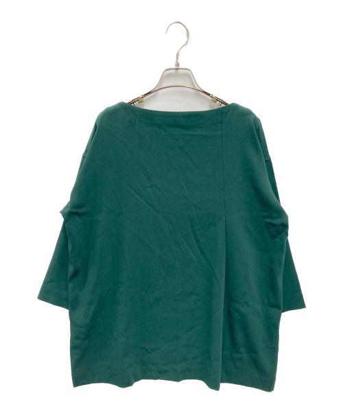 ISSEY MIYAKE（イッセイミヤケ）ISSEY MIYAKE (イッセイミヤケ) 半袖デザインブラウス グリーン サイズ:3の古着・服飾アイテム