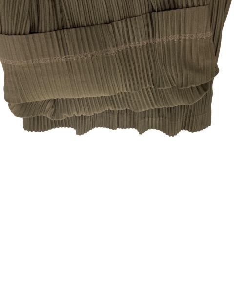 HOMME PLISSE ISSEY MIYAKE（オム プリッセ イッセイ ミヤケ）HOMME PLISSE ISSEY MIYAKE (オム プリッセ イッセイ ミヤケ) プリーツ袴パンツ ブラウン サイズ:2の古着・服飾アイテム
