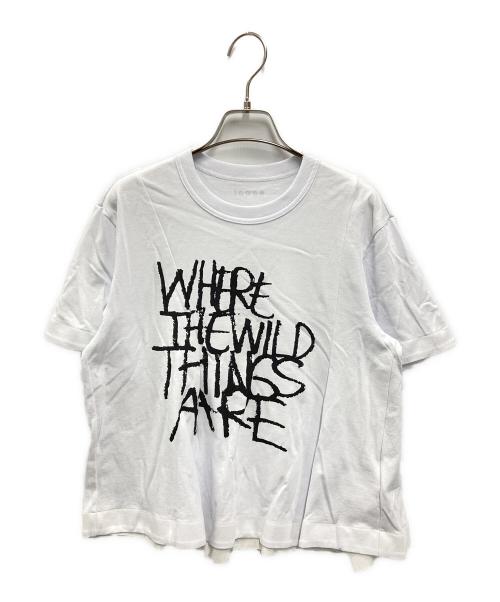 sacai（サカイ）sacai (サカイ) WHERE THE WILD THINGS ARE Cotton Jersey T-Shirt ホワイト サイズ:1 未使用品の古着・服飾アイテム