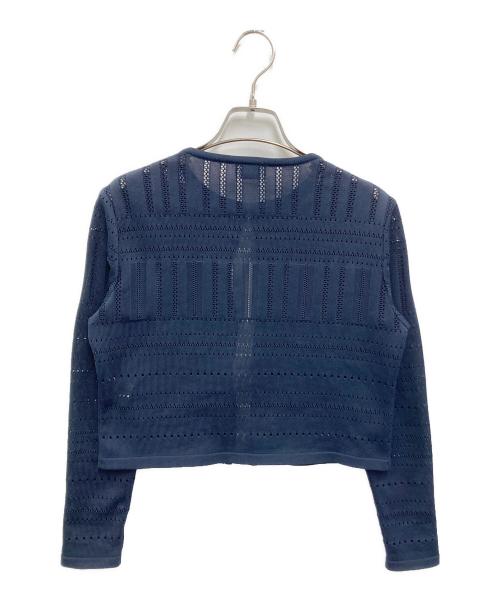 Audire（アウディーレ）Audire (アウディーレ) Milly knit cardigan ネイビー サイズ:Sの古着・服飾アイテム
