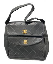 CHANEL（シャネル）の古着「ココWターンロック マトラッセワンショルダーバッグ」｜ブラック