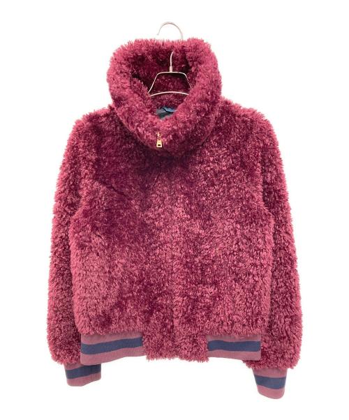 HERNO（ヘルノ）HERNO (ヘルノ) ECO-FUR BOMBER JACKET パープル サイズ:42の古着・服飾アイテム