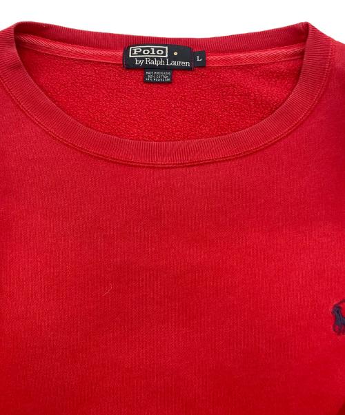 POLO RALPH LAUREN（ポロ・ラルフローレン）POLO RALPH LAUREN (ポロ・ラルフローレン) スウェット レッド サイズ:Lの古着・服飾アイテム