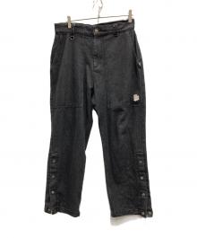 EXAMPLE（エグザンプル）の古着「DENIM BAKER PANTS」｜ブラック