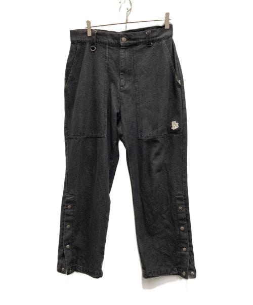 EXAMPLE（エグザンプル）EXAMPLE (エグザンプル) DENIM BAKER PANTS ブラック サイズ:Lの古着・服飾アイテム
