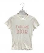 Christian Diorクリスチャン ディオール）の古着「J′ADORE DIORロゴTシャツ」｜ホワイト