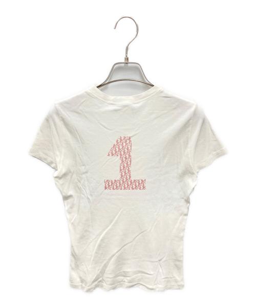 Christian Dior（クリスチャン ディオール）Christian Dior (クリスチャン ディオール) J′ADORE DIORロゴTシャツ ホワイト サイズ:42の古着・服飾アイテム
